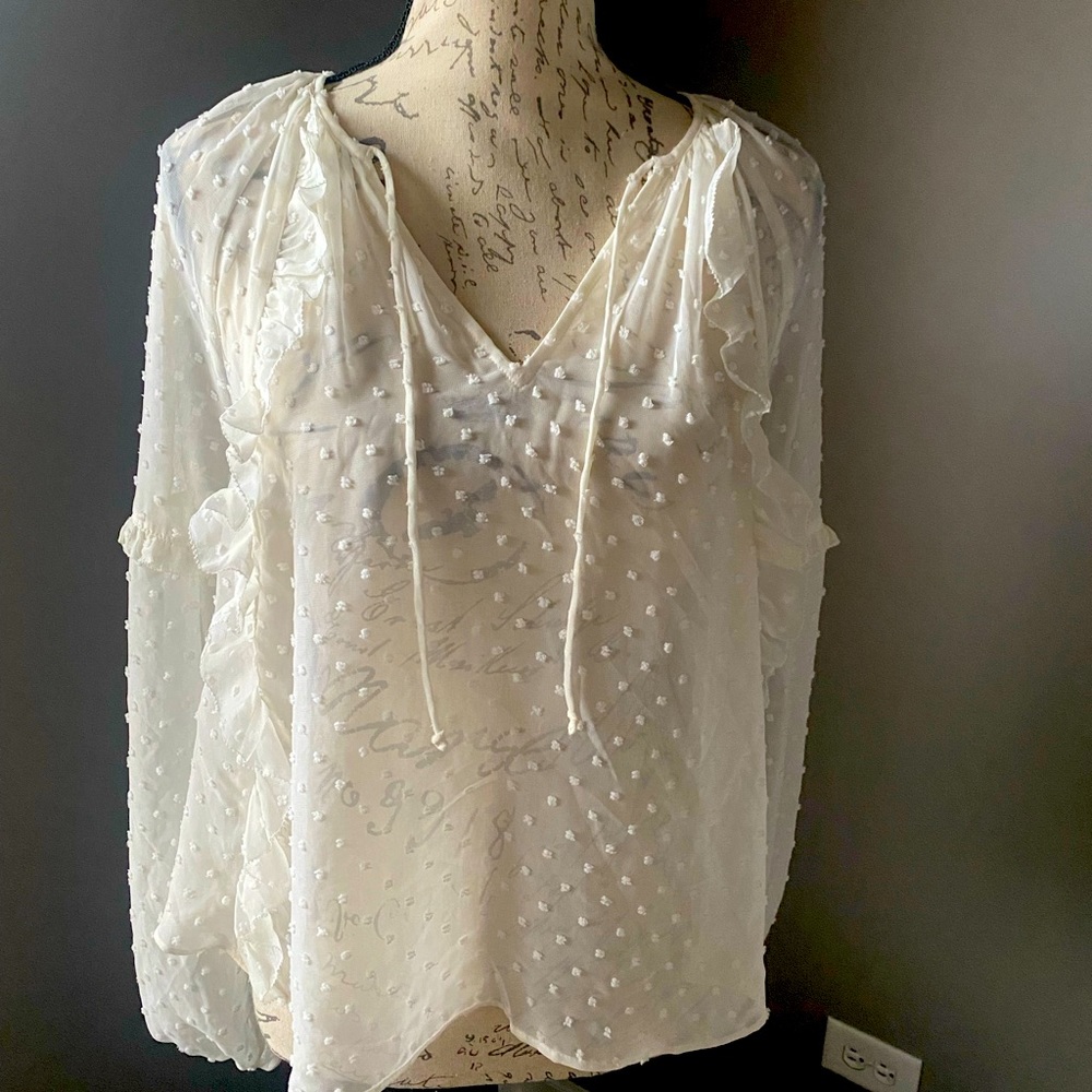 NWT express romantic flowy top size small